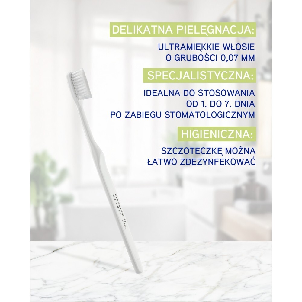 Elgydium Clinic, szczoteczka do zębów, 7/100, pooperacyjna, 1 sztuka