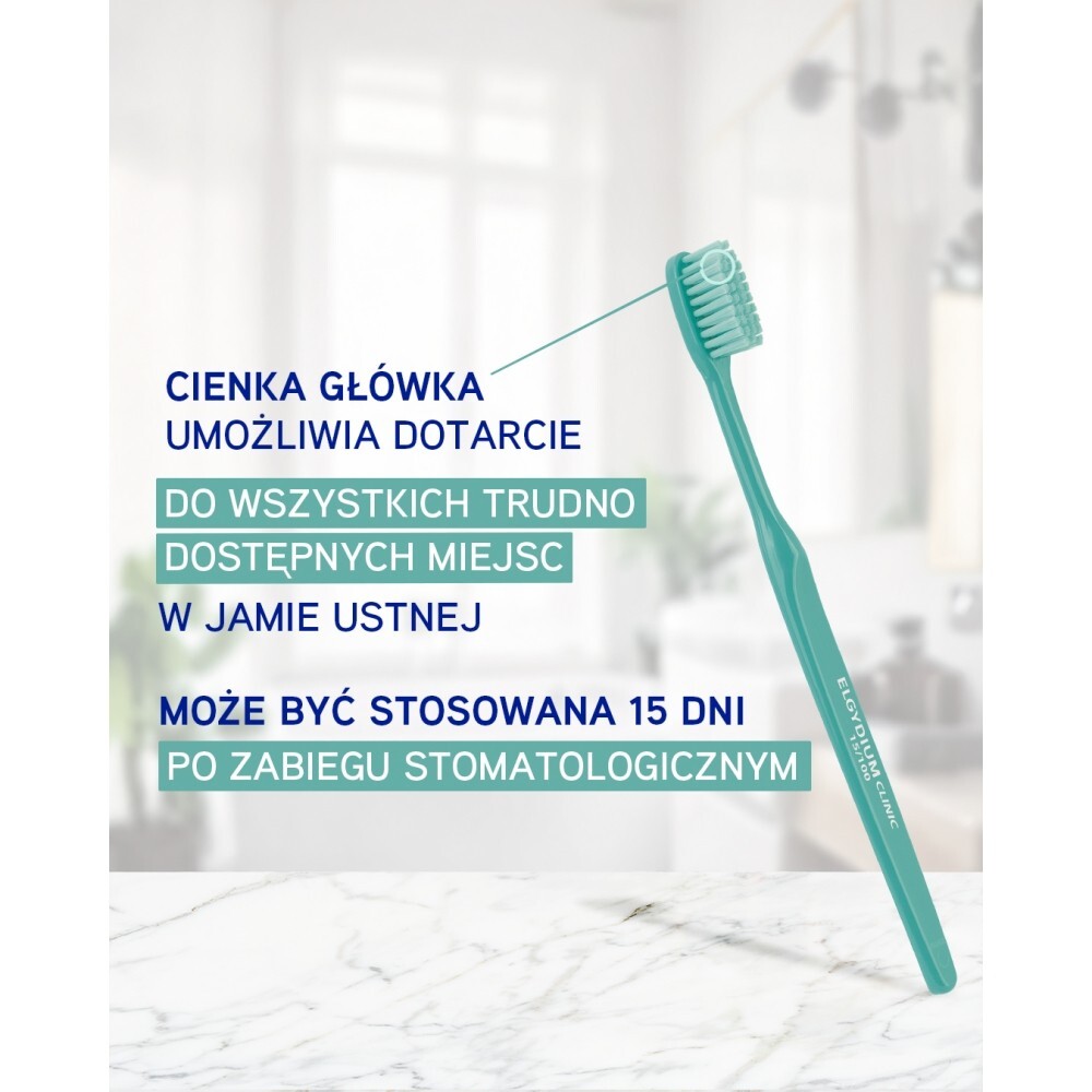 Elgydium Clinic, szczoteczka do zębów po zabiegu, 15/100, extra-miękka, 1 sztuka