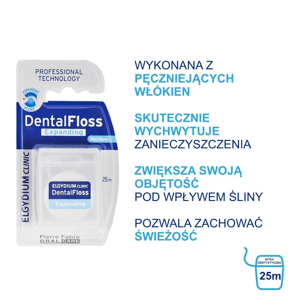 Elgydium Dental Flos Nić dent.pęczniejąca