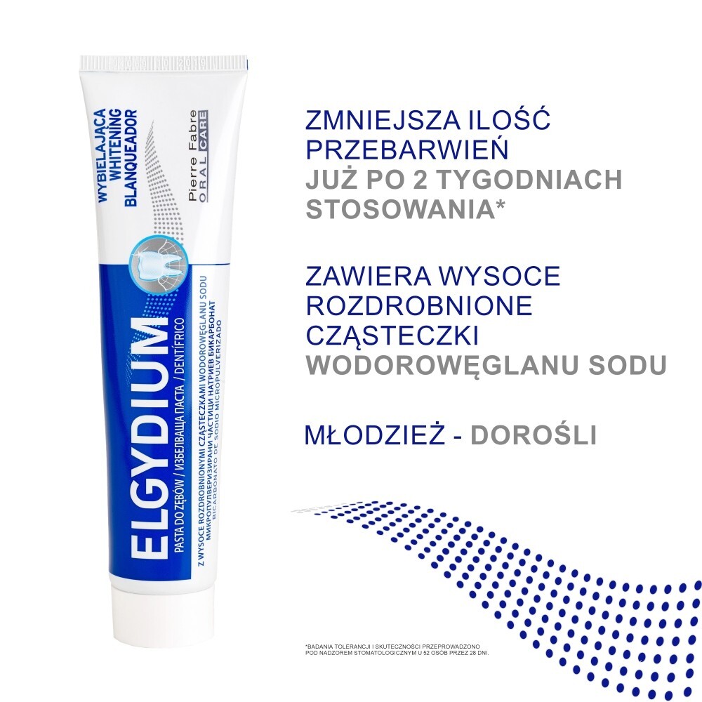 ELGYDIUM Pasta do zębów wybielająca 75 ml