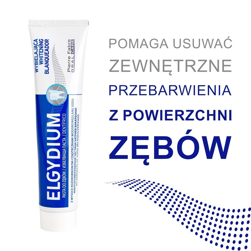 ELGYDIUM Pasta do zębów wybielająca 75 ml