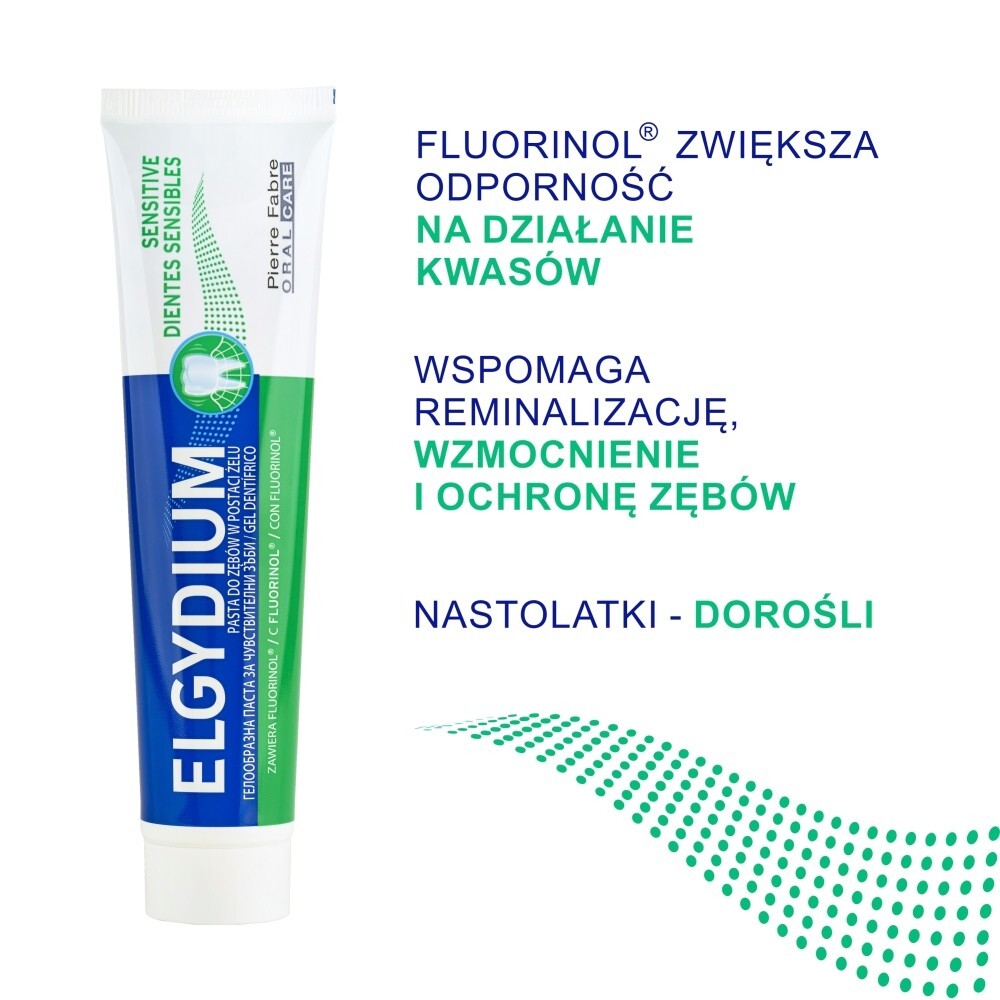 Elgydium Sensitive, pasta do zębów wrażliwych, 75 ml