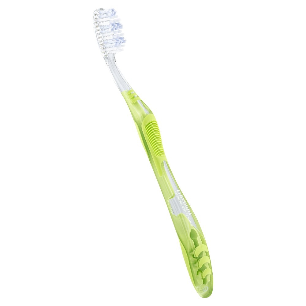 Elgydium Whitening, szczoteczka do zębów, Medium, 1 sztuka