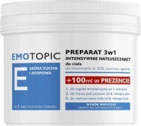 Emotopic Med+, preparat 3w1 intensywnie natłuszczający do ciała, do stosowania w AZS, łuszczycy, egzemie, 500 ml