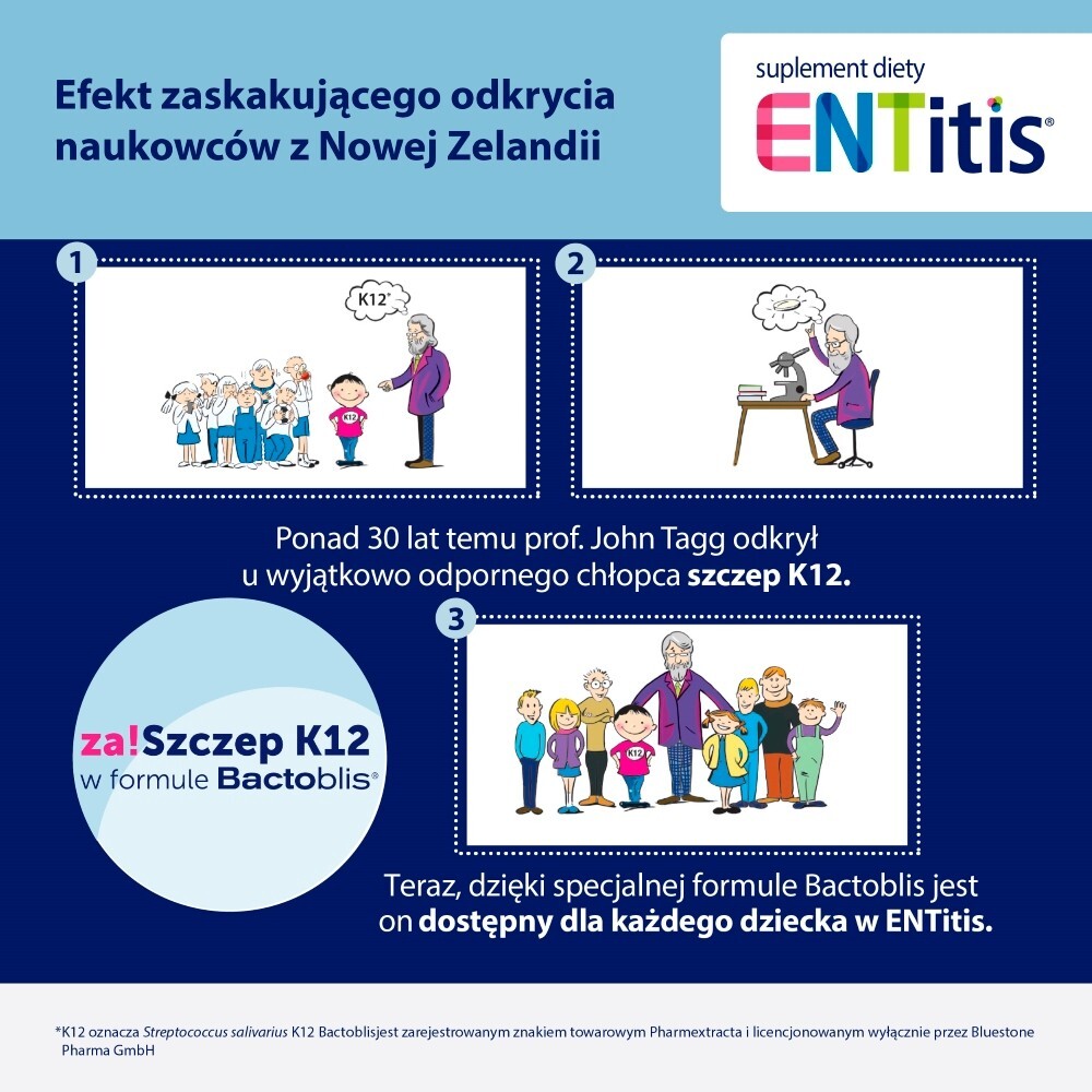 ENTitis Suplement diety smak truskawkowy 24,3 g (30 x 810 mg)