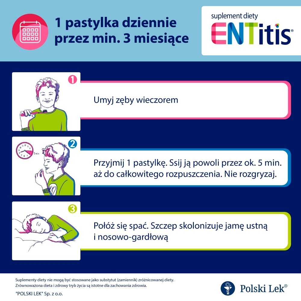 ENTitis Suplement diety smak truskawkowy 24,3 g (30 x 810 mg)