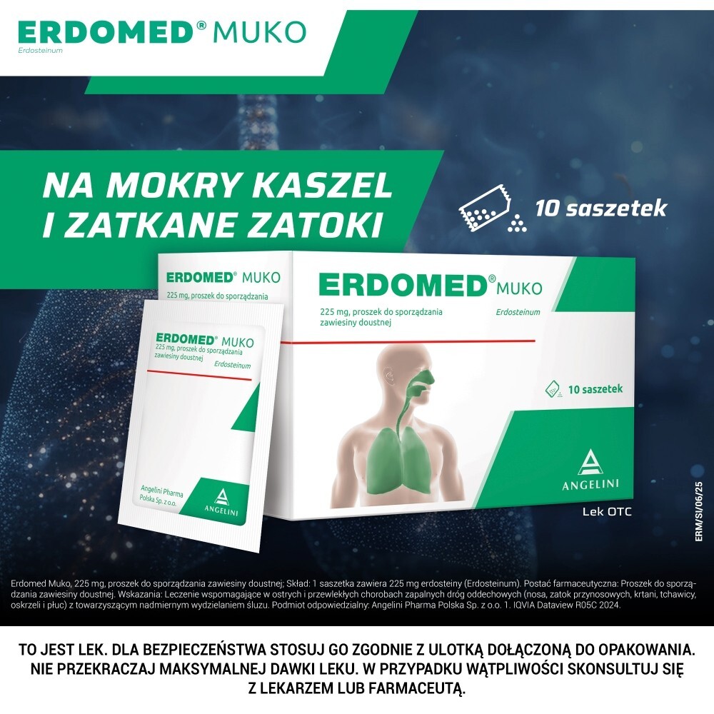 Erdomed Muko, 10 saszetek