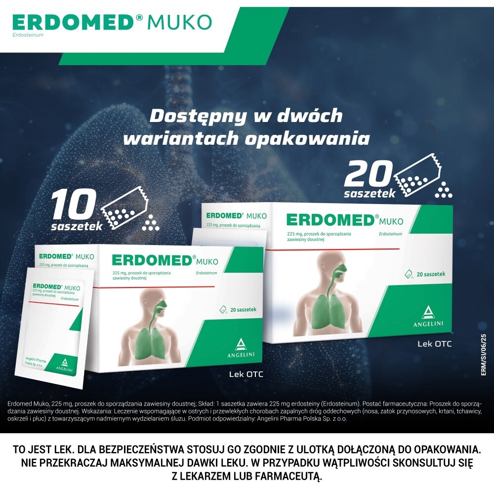 Erdomed Muko, 10 saszetek