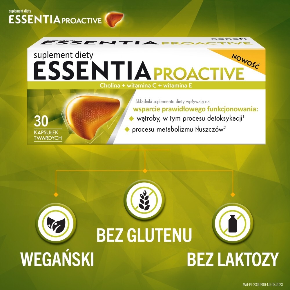 Essentia Proactive, kapsułki twarde, 30 kapsułek