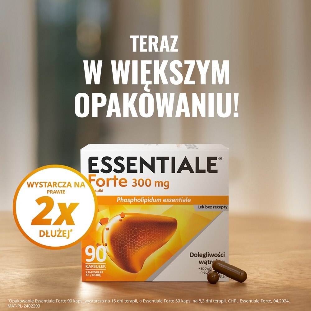 Essentiale forte, 300 mg, kapsułki, 90 kapsułek
