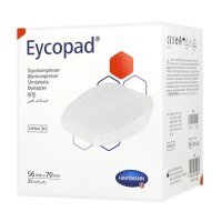 Eycopad, kompresy oczne, jałowe, 56 mm x 70 mm, 25 sztuk