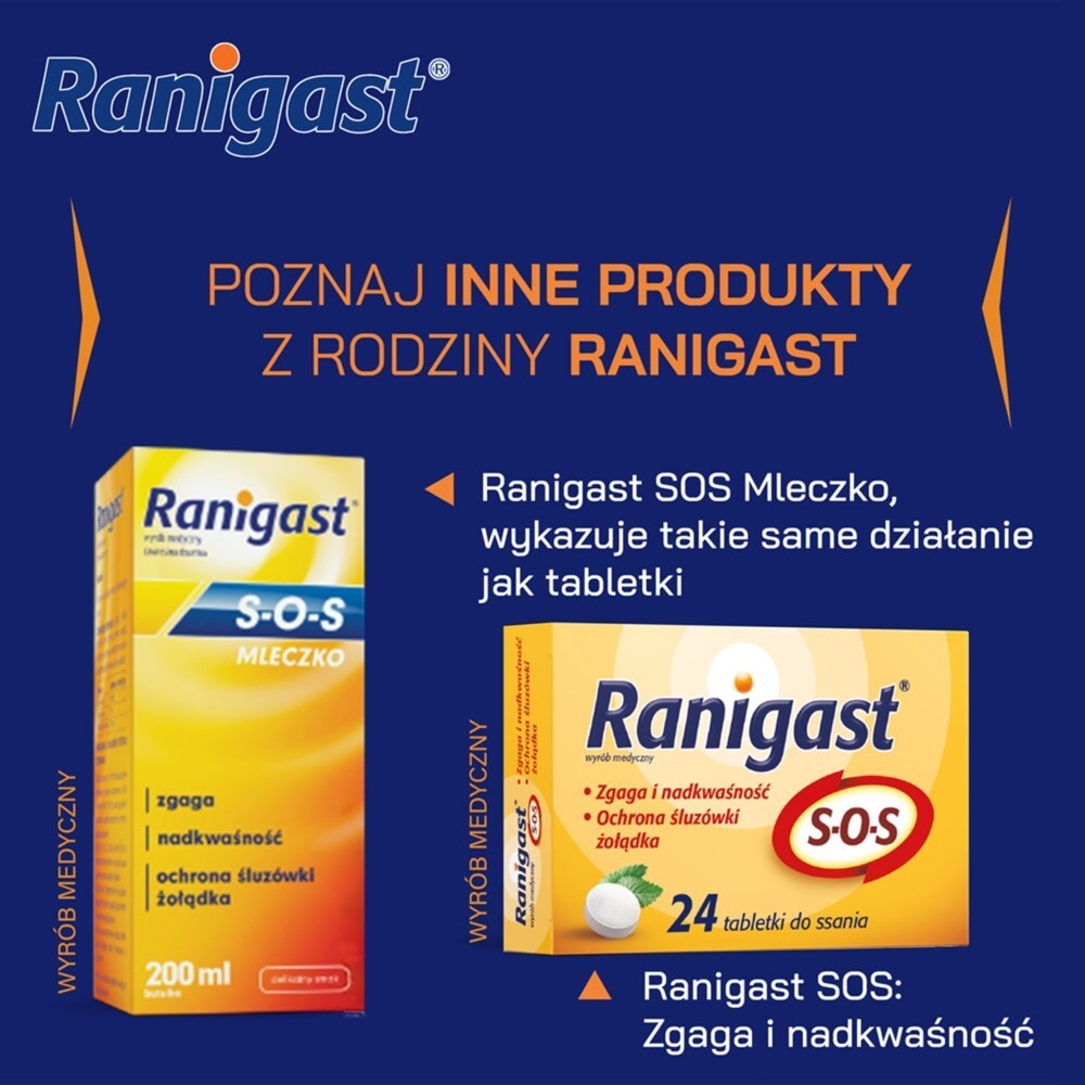 Famotydyna Ranigast, 20 mg, tabletki powlekane, 20 tabletek