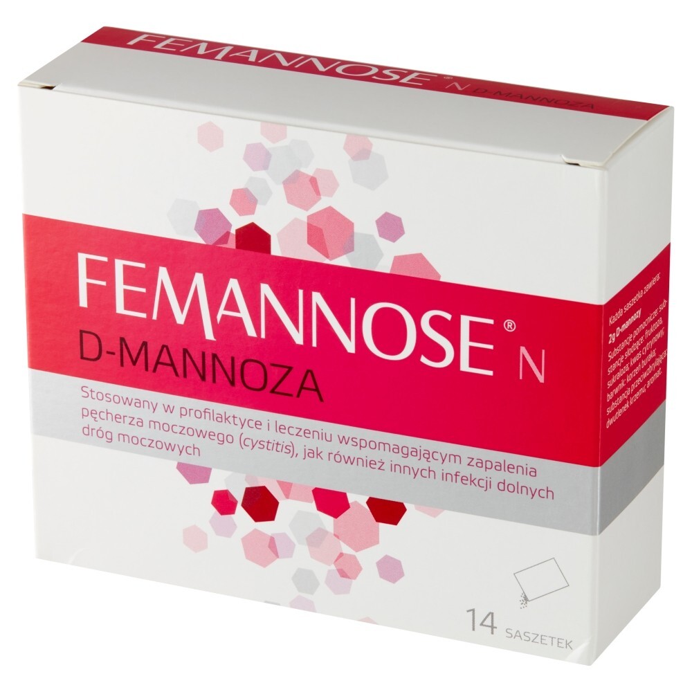Femannose N D-mannoza Wyrób medyczny saszetki 14 sztuk