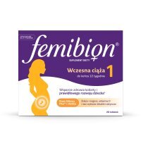 Femibion 1 Wczesna ciąża, tabletki powlekane, 28 tabletek