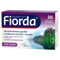 Fiorda Suplement diety o smaku czarnej porzeczki 30 sztuk