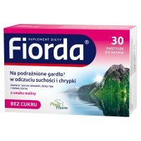 Fiorda Suplement diety o smaku malinowym 30 sztuk