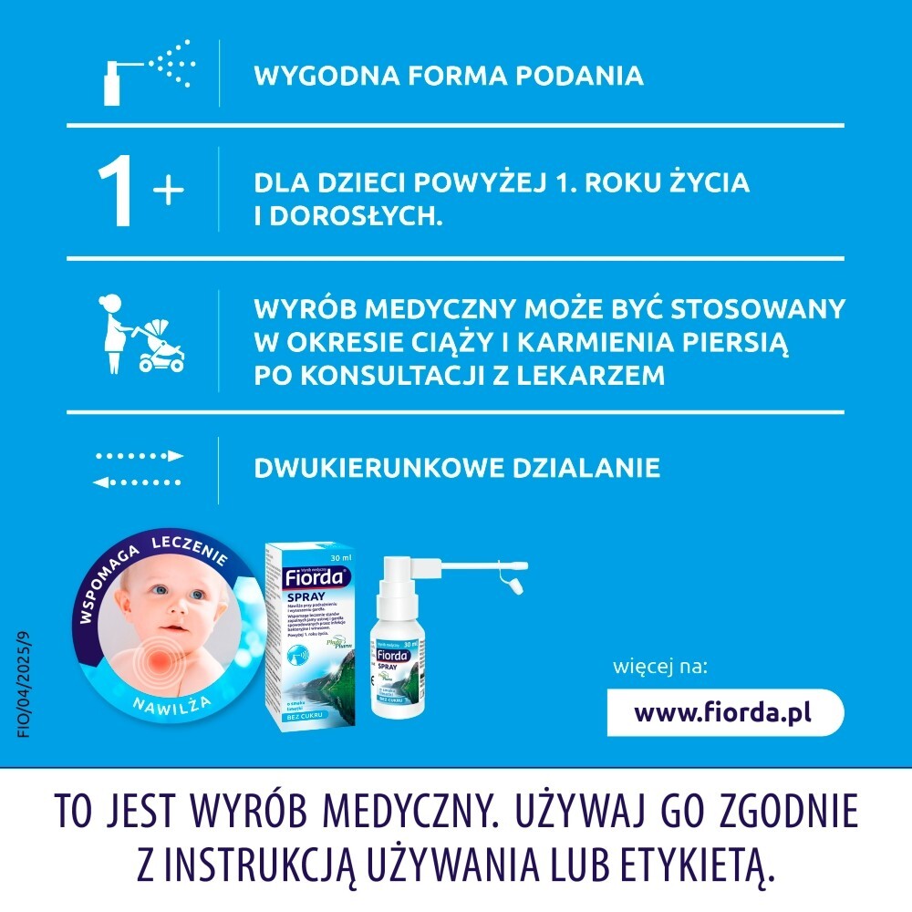 Fiorda Wyrób medyczny spray 30 ml
