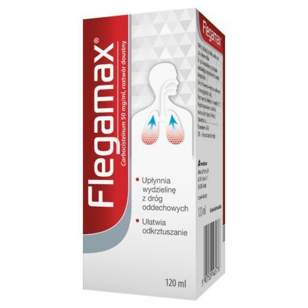 Flegamax roztwór doustny 50 mg/ml 120 ml