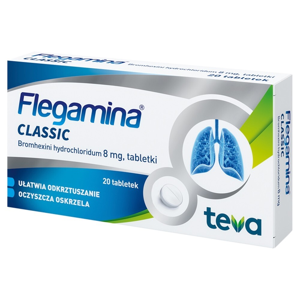 Flegamina Classic 8 mg tabletki 20 sztuk