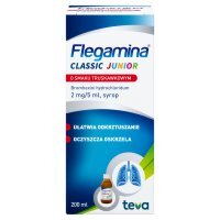 Flegamina Classic Junior o smaku truskawkowym 2 mg/5 ml syrop 200 ml