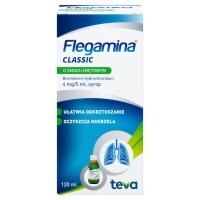 Flegamina Classic o smaku miętowym 4 mg/5 ml syrop 120 ml