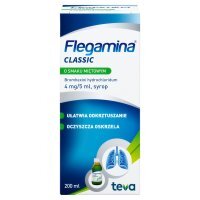 Flegamina Classic o smaku miętowym 4 mg/5 ml syrop 200 ml