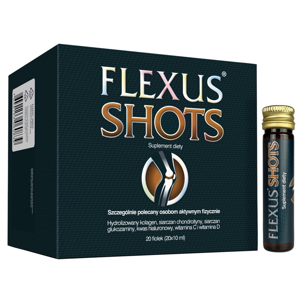 Flexus Shots Suplement diety na stawy 200 ml (20 x 10 ml)