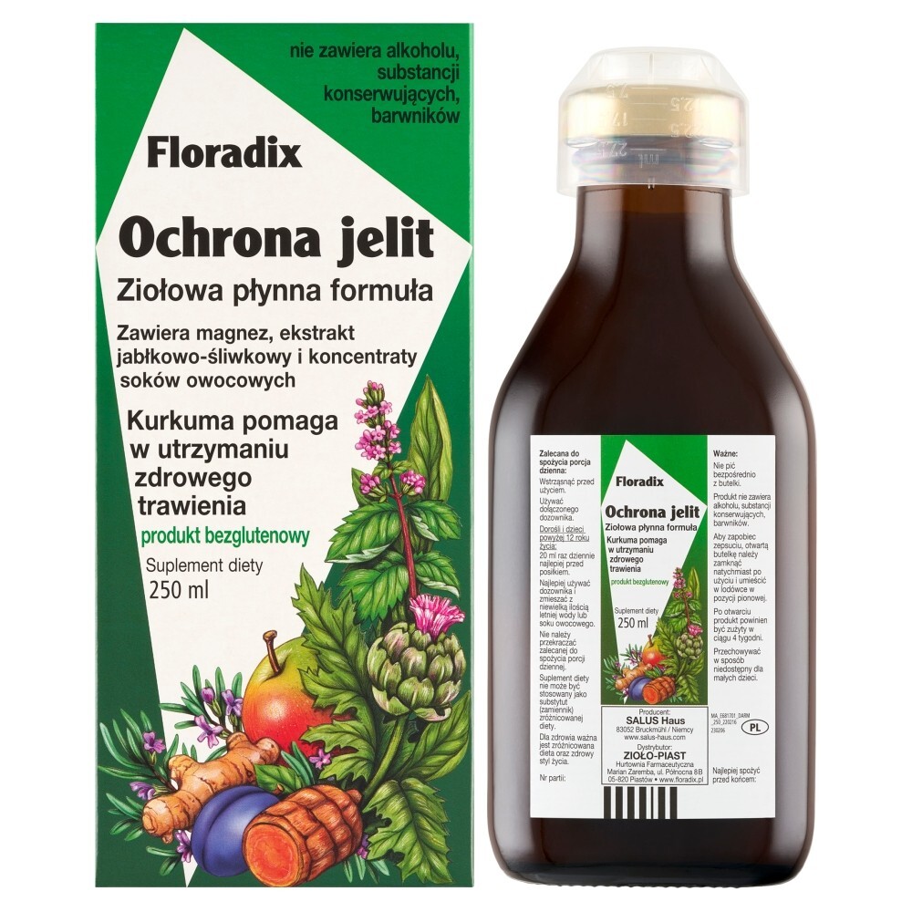 Floradix Ochrona Jelit, płyn, 250 ml