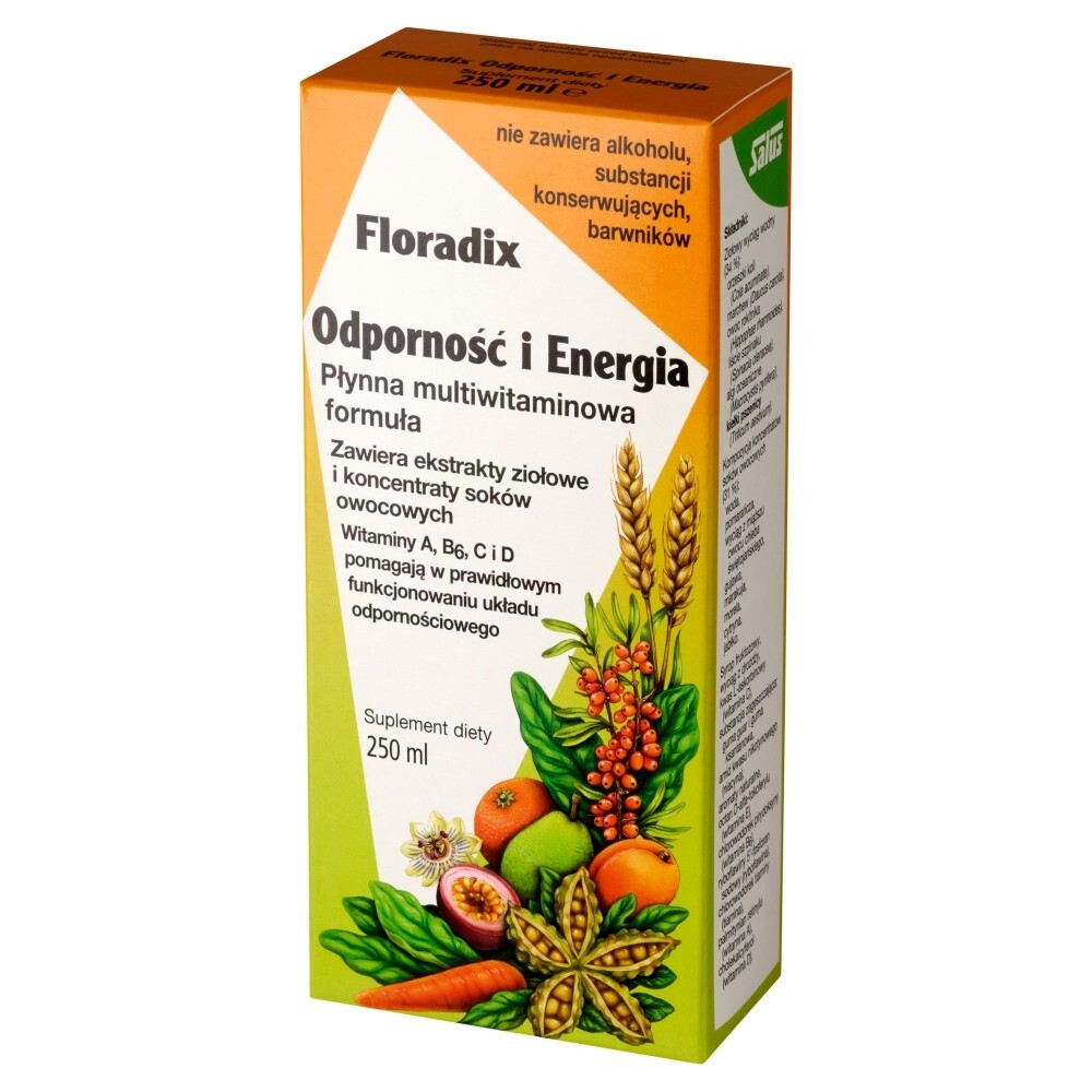 Floradix Odporność i Energia, płyn, 250 ml