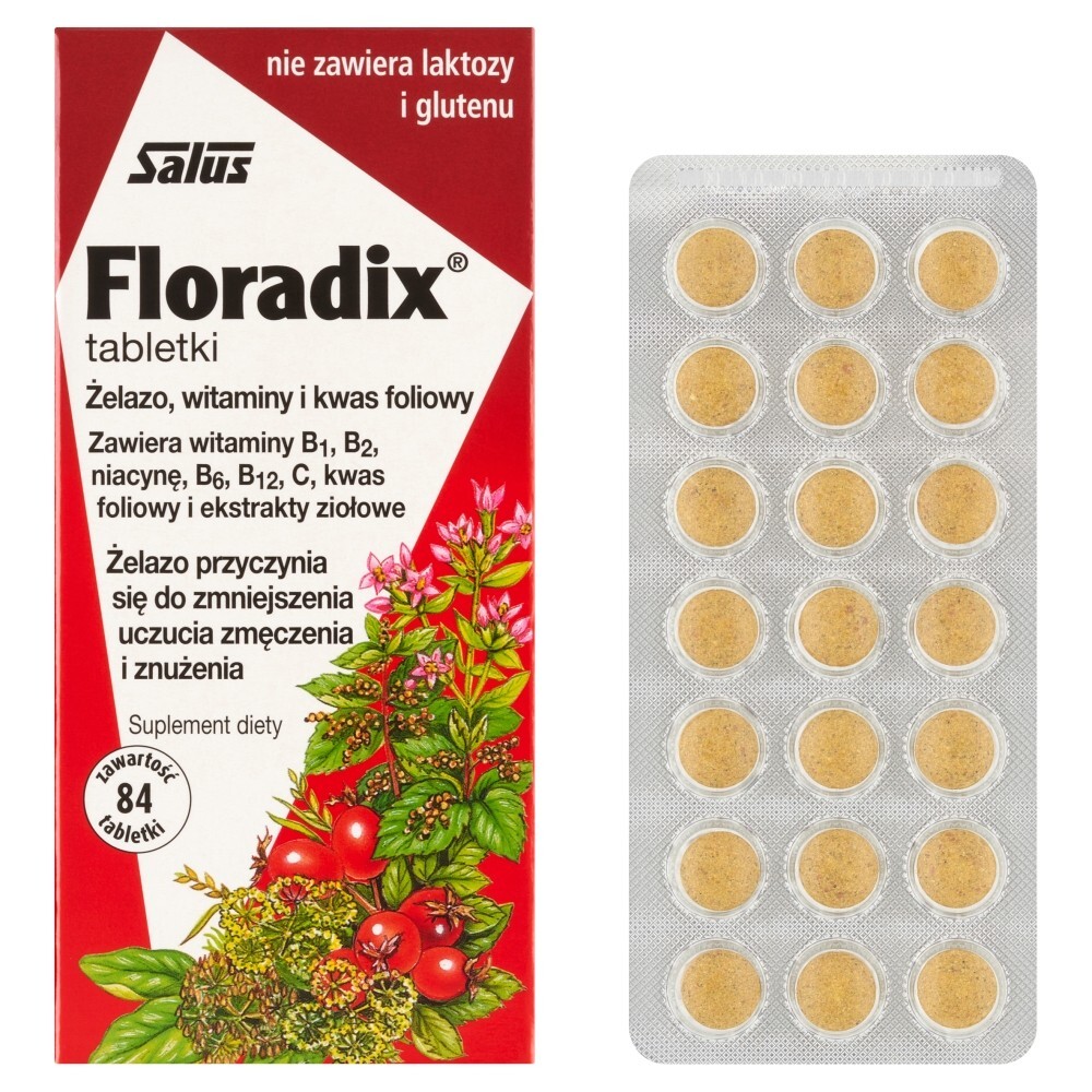 Floradix, tabletki, 84 tabletek