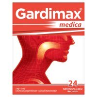 Gardimax medica, 5 mg + 1 mg, tabletki do ssania, 24 tabletki