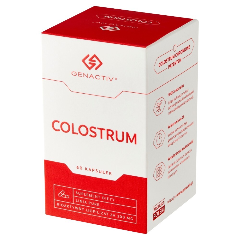 Genactiv Suplement diety colostrum 12 g (60 sztuk)