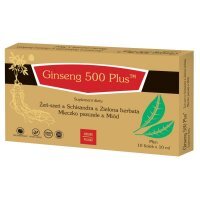 Ginseng 500 Plus, płyn, 10 ml x 10 fiolek