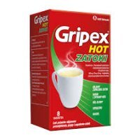 Gripex Hot Zatoki, proszek do sporządzania roztworu doustnego, 8 saszetek