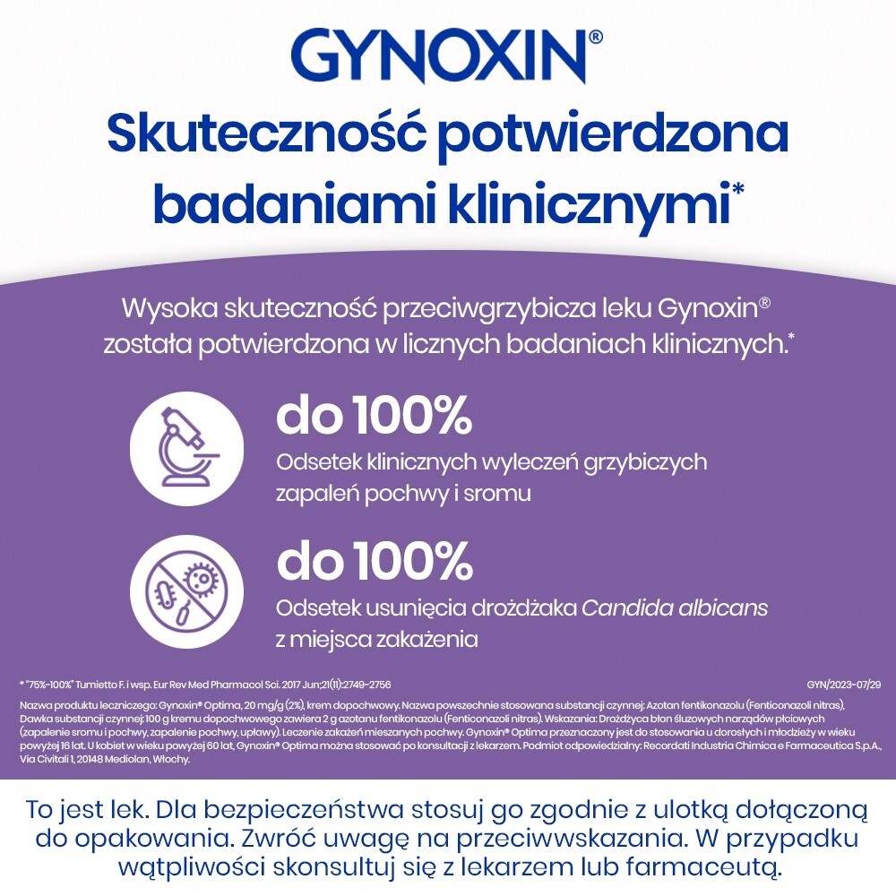 Gynoxin, 2%, krem dopochwowy, 30 g