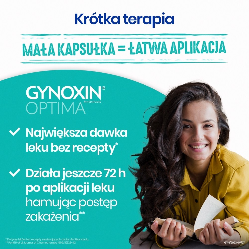 Gynoxin Optima, 3 kapsułki dopochwowe