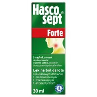 Hascosept Forte 3 mg/ml, roztwór do stosowania w jamie ustnej, aerozol, 30 ml