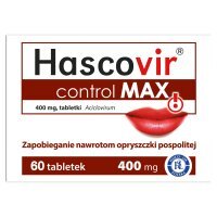 Hascovir control MAX 400 mg, 60 tabletek