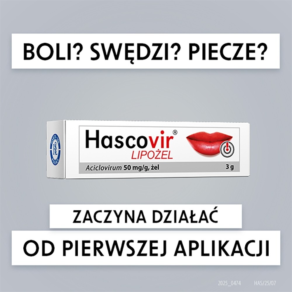 Hascovir LIPOŻEL 3 g