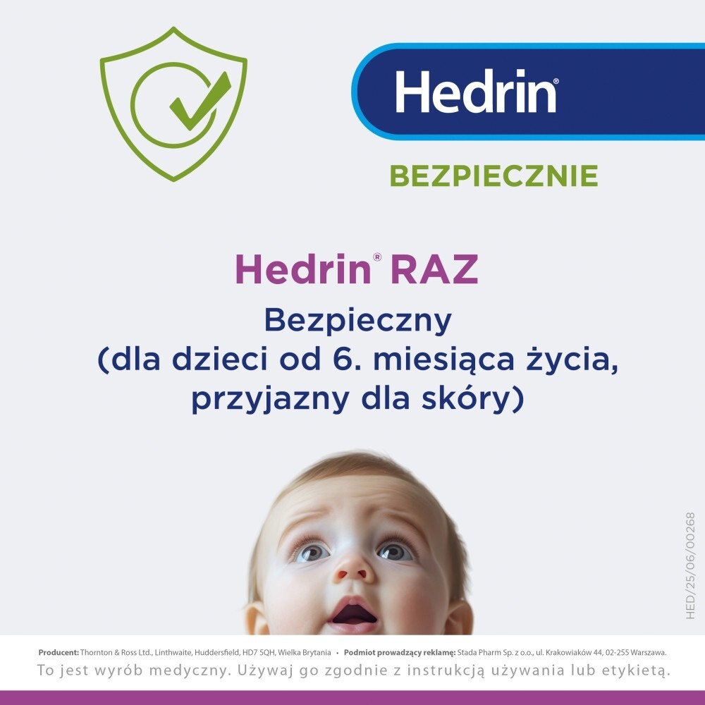 Hedrin Raz, żel w sprayu, 60 ml