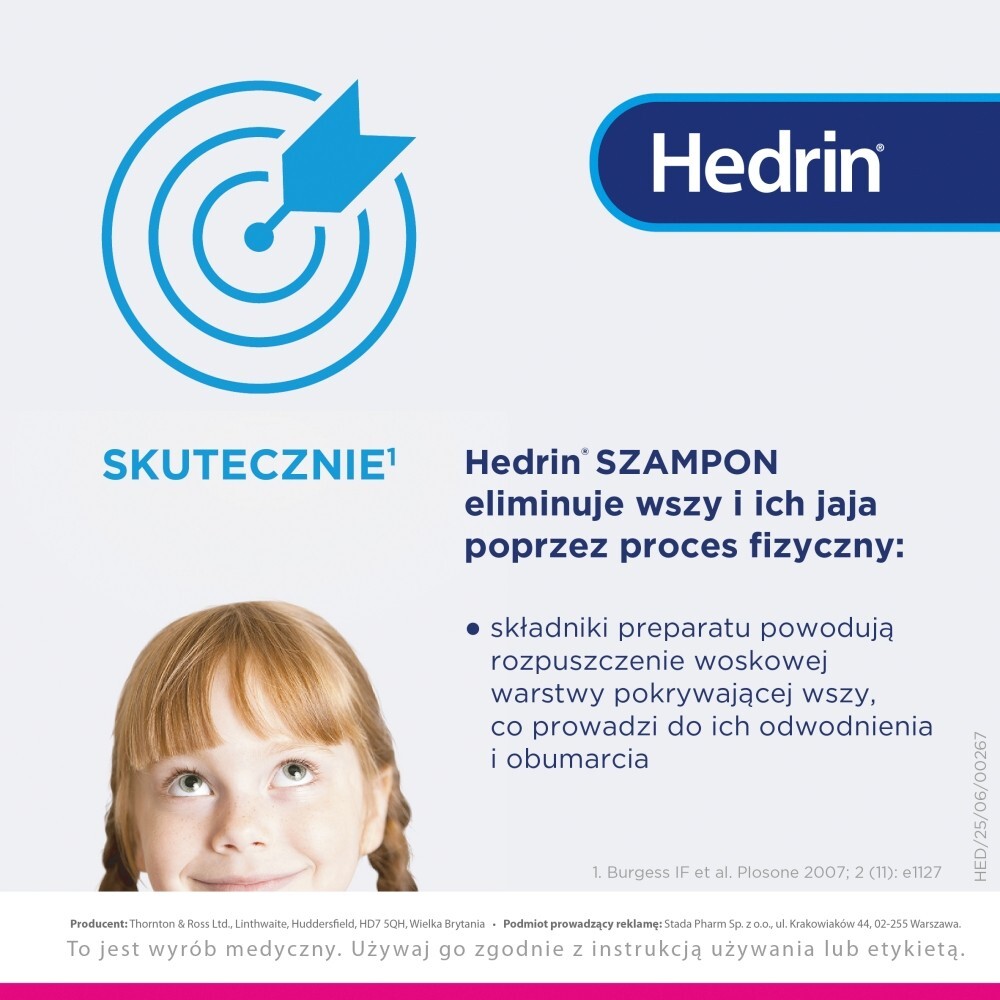 Hedrin, szampon przeciw wszawicy, 100 ml