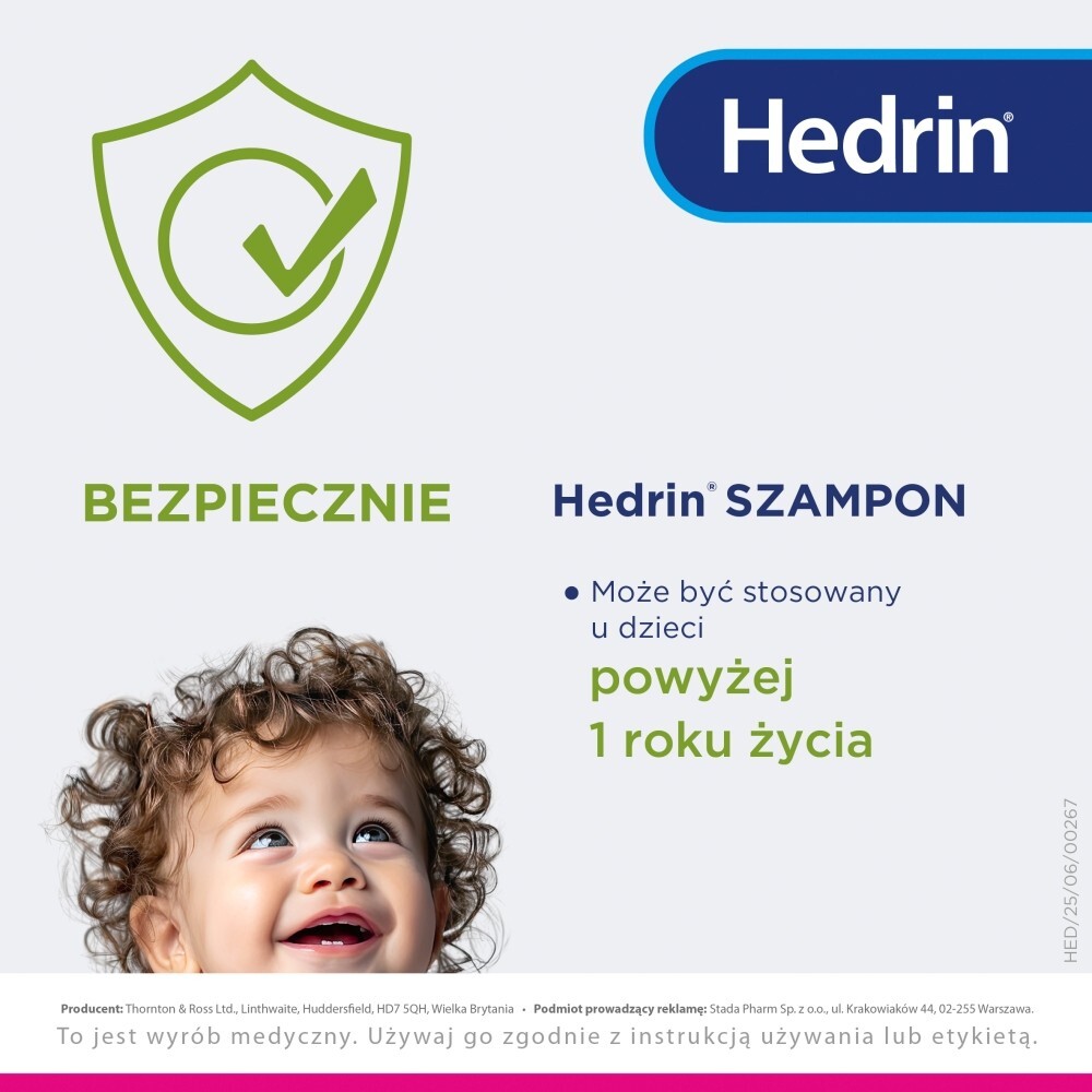Hedrin, szampon przeciw wszawicy, 100 ml