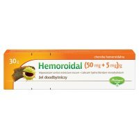 Hemoroidal 50 mg + 5 mg Żel doodbytniczy 30 g
