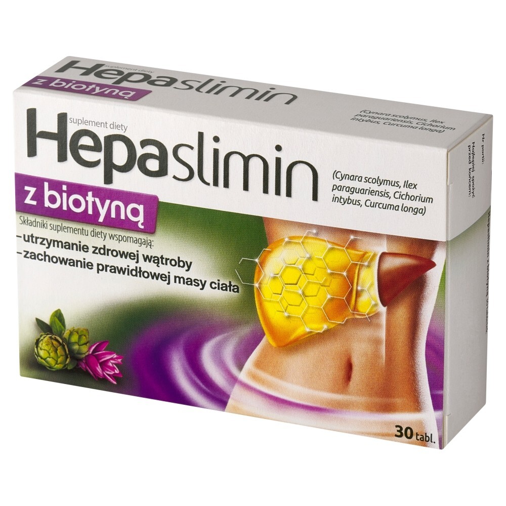 Hepaslimin z biotyną, tabletki, 30 tabletek