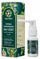 Herbal Medica Orelon NaturSpray do Uszu, dla dorosłych i dzieci po 3 miesiącu, 15 ml