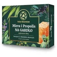 Herbal Monasterium, Mirra i Propolis na Gardło, pastylki do ssania, 12 pastylek