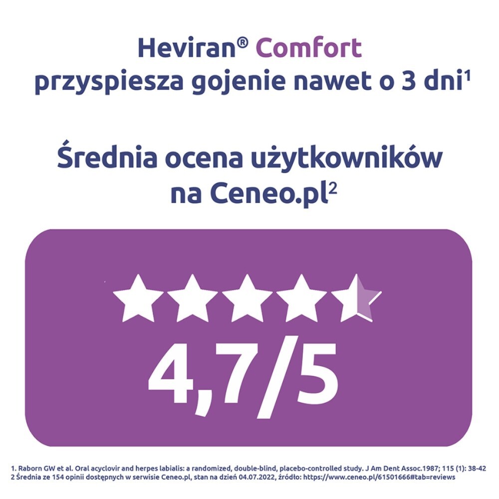 Heviran Comfort, 200 mg, tabletki, 25 tabletek