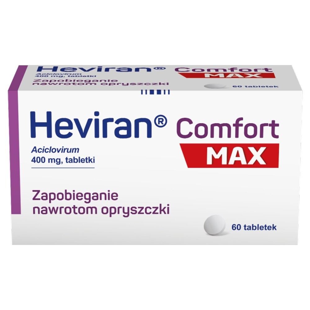 Heviran Comfort MAX, 400 mg, tabletki, 30 tabletek