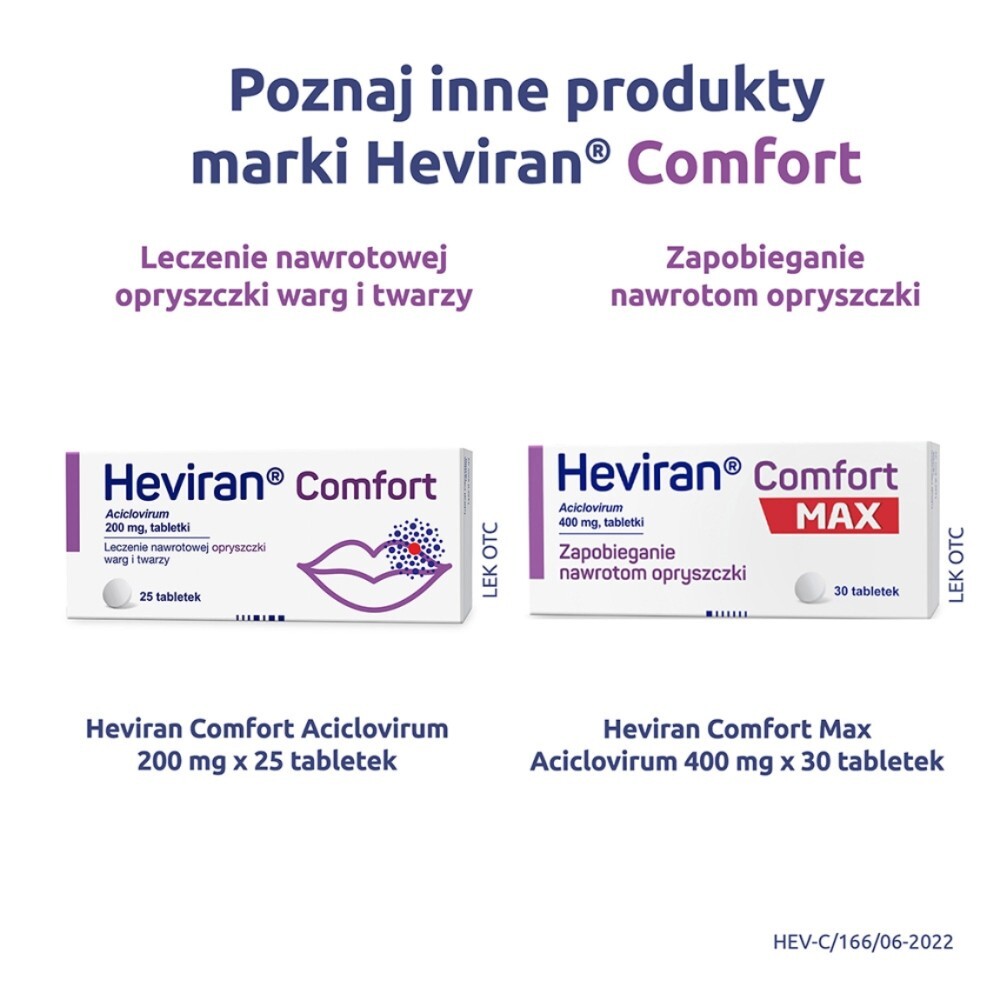 Heviran Comfort, plasty na opryszczkę, 15 sztuk