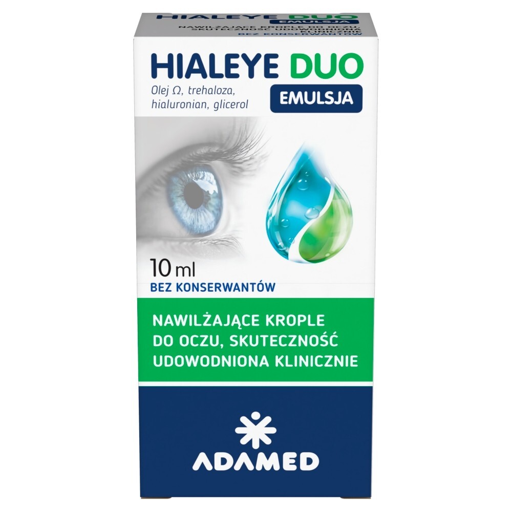 Hialeye Duo Emulsja, krople do oczu, 10 ml